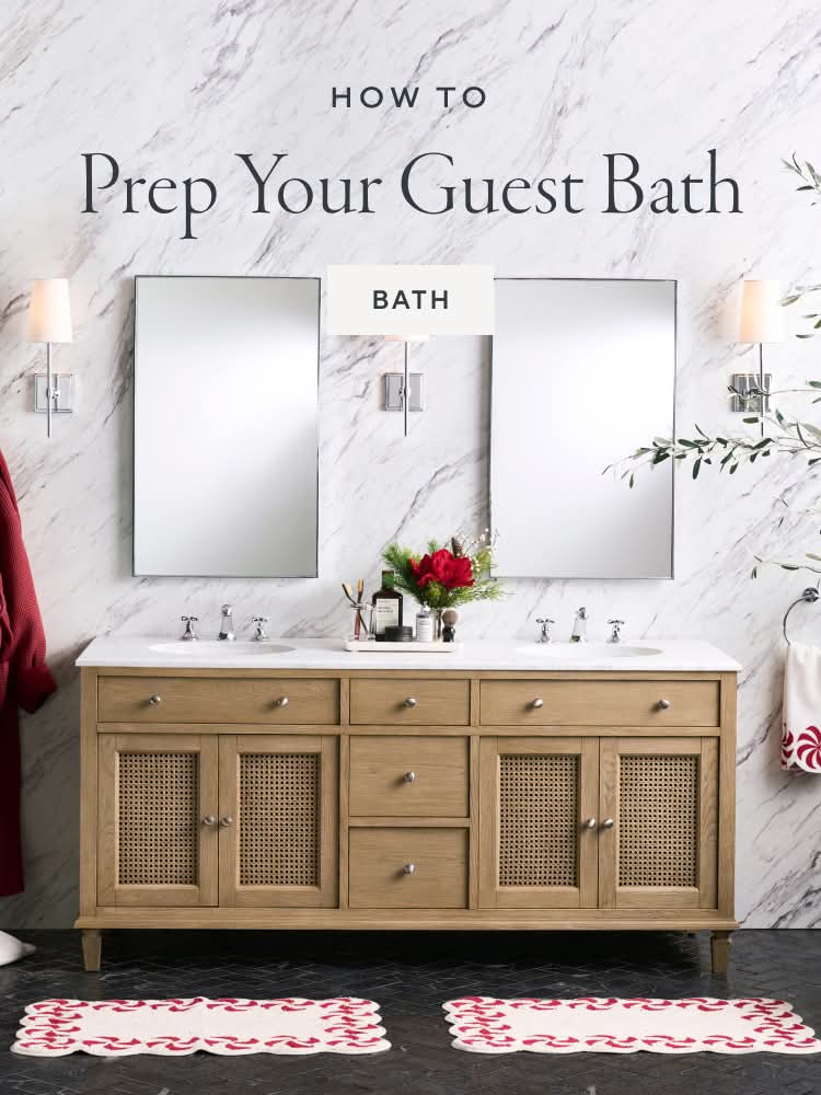 How to Prep Your Guest Bath. Shop In-stock bath.